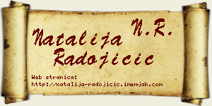 Natalija Radojičić vizit kartica